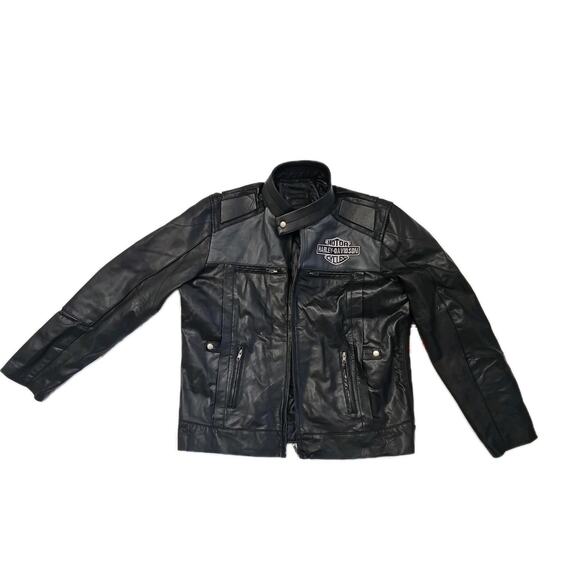 Cava Harley-Davidson Motorcycles Legendary Leather Jacket Black Size 3XL Zip - Picture 1 of 8